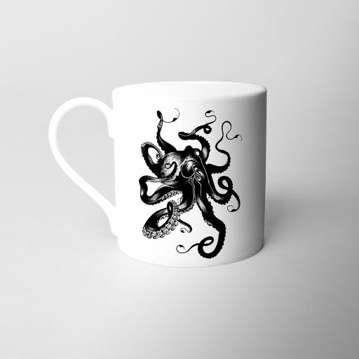 Octopus Fine Bone China Mug