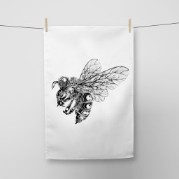 Bee Tea Towel Si Scott WB.jpg