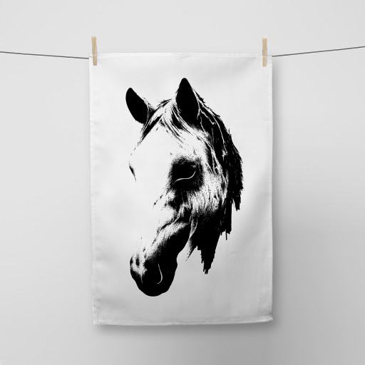 Horse's Head Tea Towel Si Scott WB.jpg