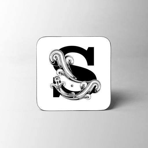 Letter S Wooden Coaster