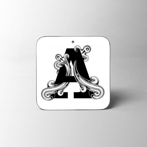 Letter A Wooden Coaster